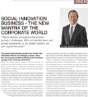 Social Innovation Business - The new mantra of the corporate world